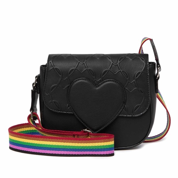 Betsey Johnson Handbags - NWT Betsy Johnson quilted heart crossbody bag!